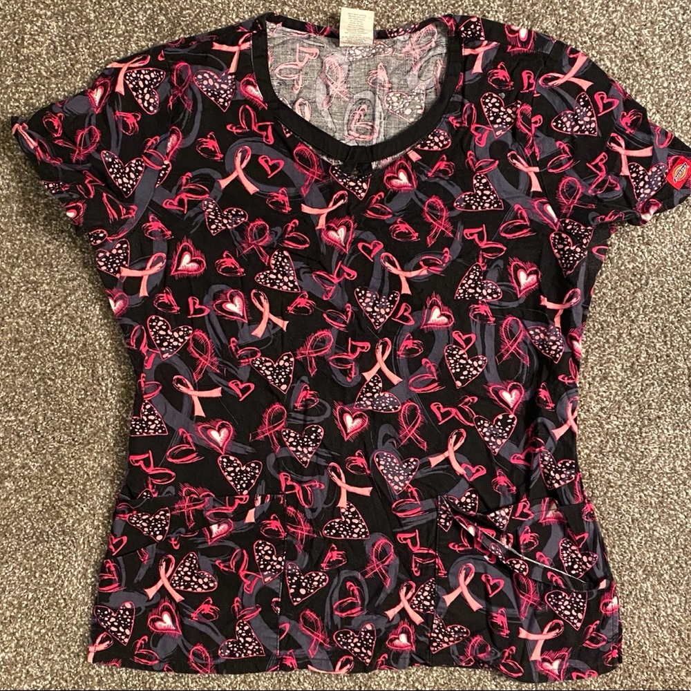 Dickies Breast Cancer Awareness Scrub Top